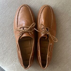 Womens Tan Leather loafers